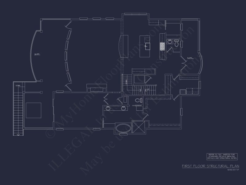 house Floor Plan with CAD Blueprints & Coastal Architecture Designs