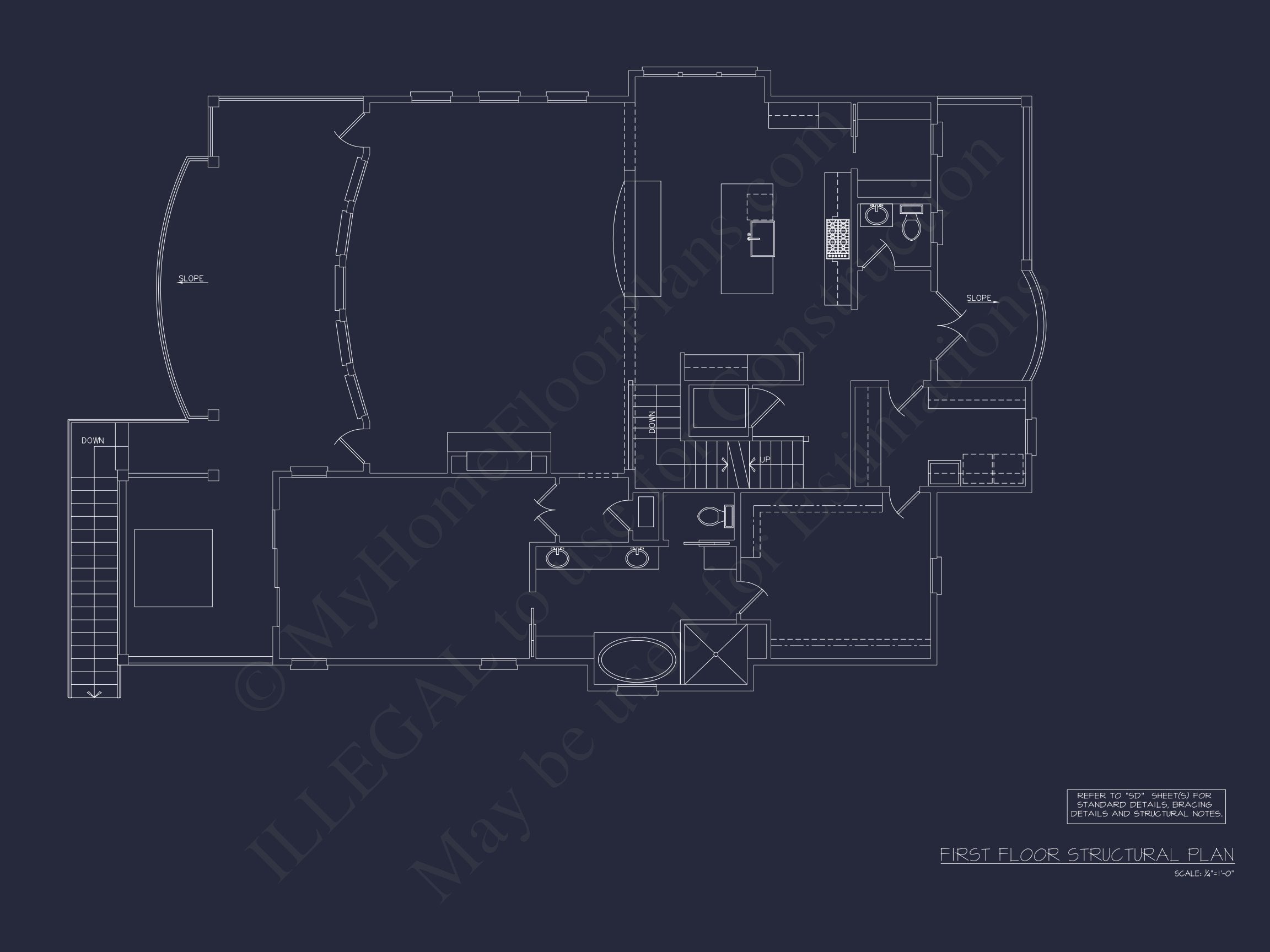 house Floor Plan with CAD Blueprints & Coastal Architecture Designs