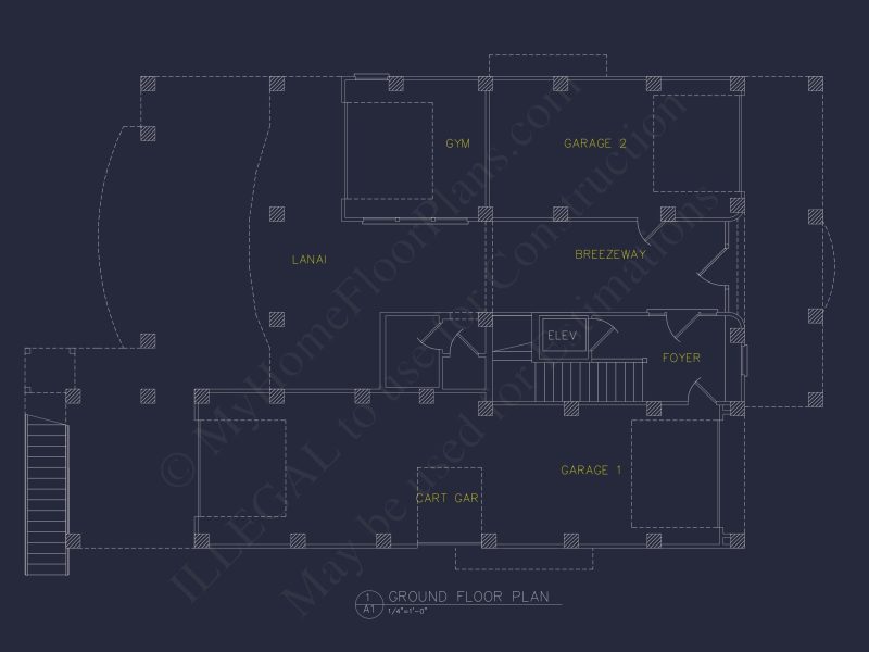 house Floor Plan with CAD Blueprints & Coastal Architecture Designs