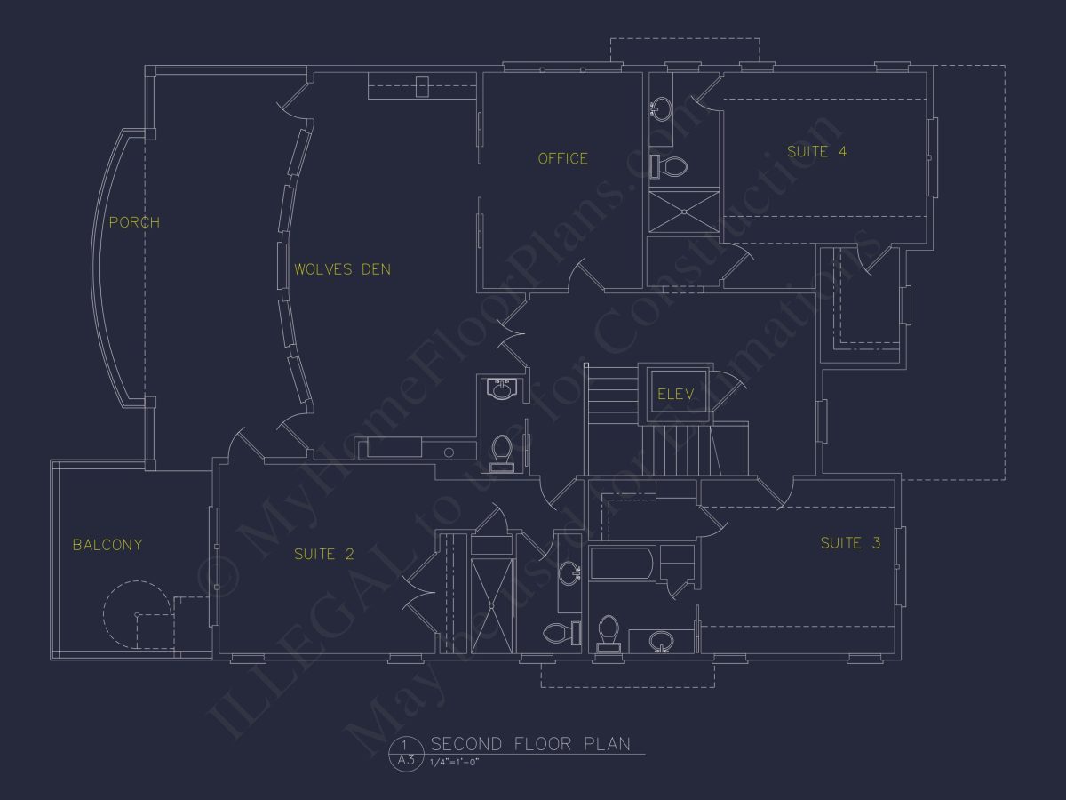 house Floor Plan with CAD Blueprints & Coastal Architecture Designs