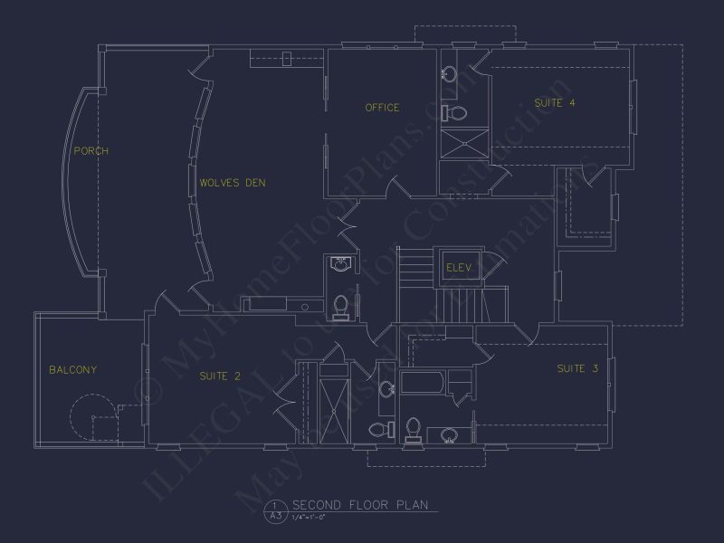house Floor Plan with CAD Blueprints & Coastal Architecture Designs