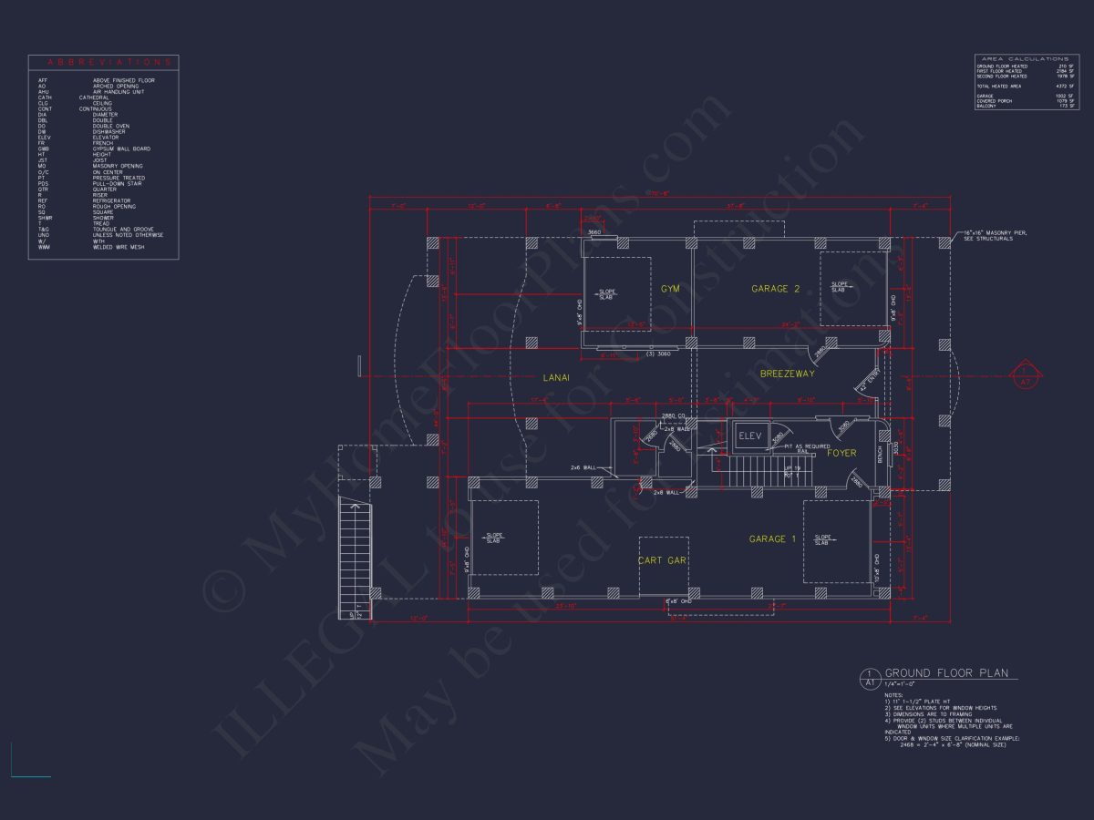 house Floor Plan with CAD Blueprints & Coastal Architecture Designs