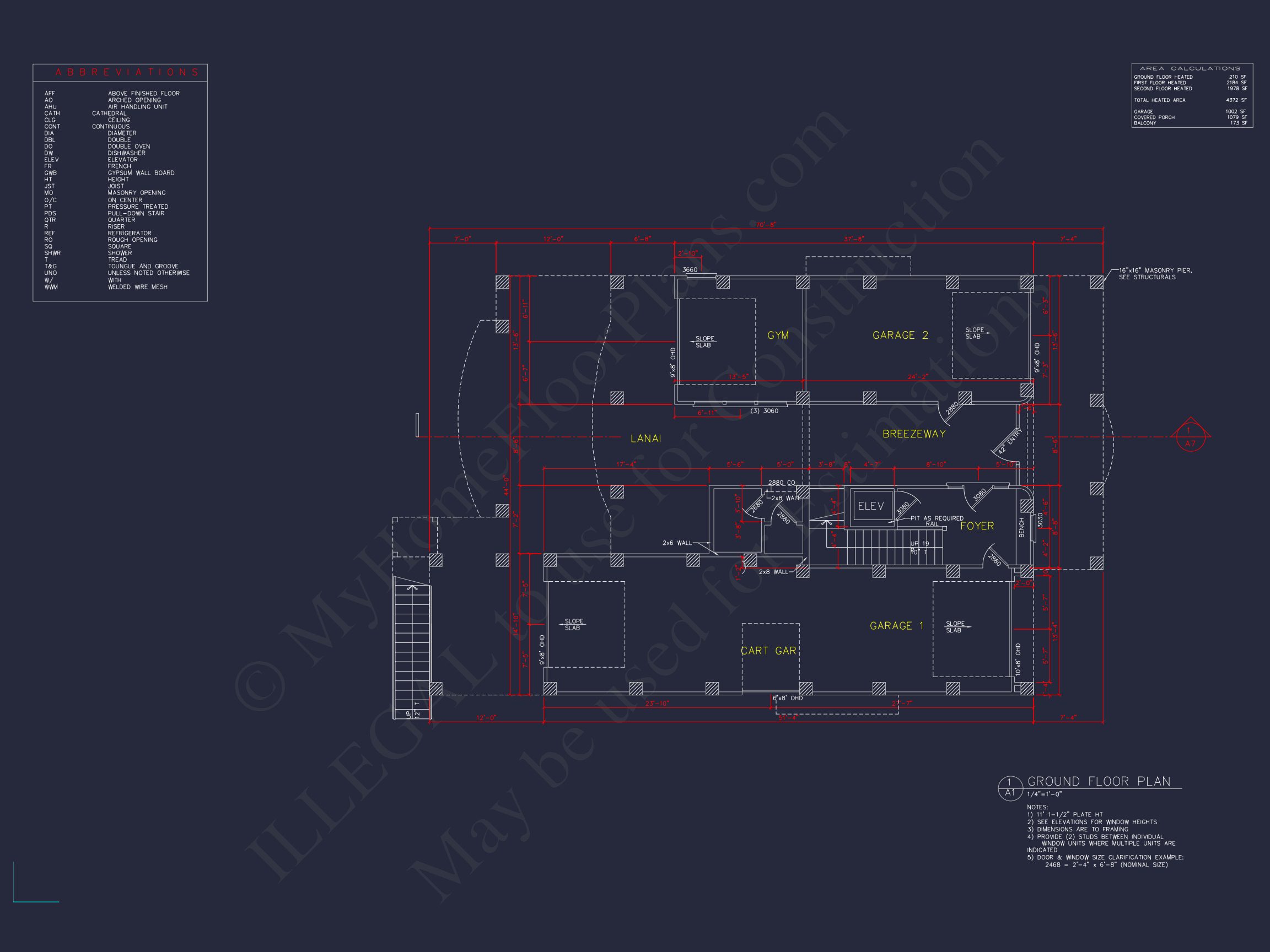 house Floor Plan with CAD Blueprints & Coastal Architecture Designs