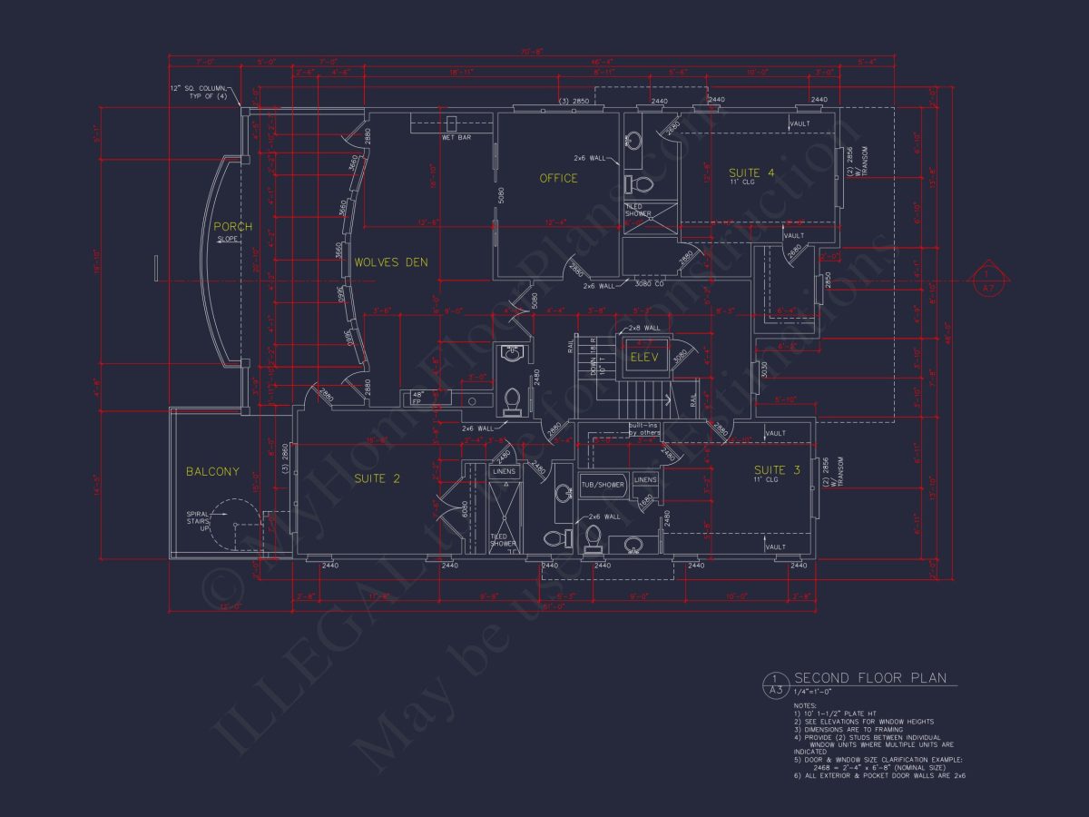 house Floor Plan with CAD Blueprints & Coastal Architecture Designs