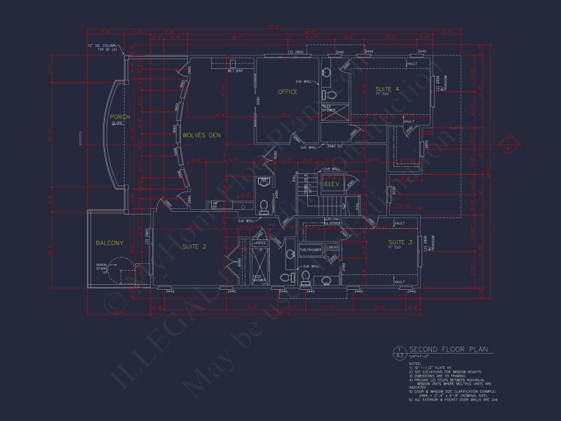 house Floor Plan with CAD Blueprints & Coastal Architecture Designs