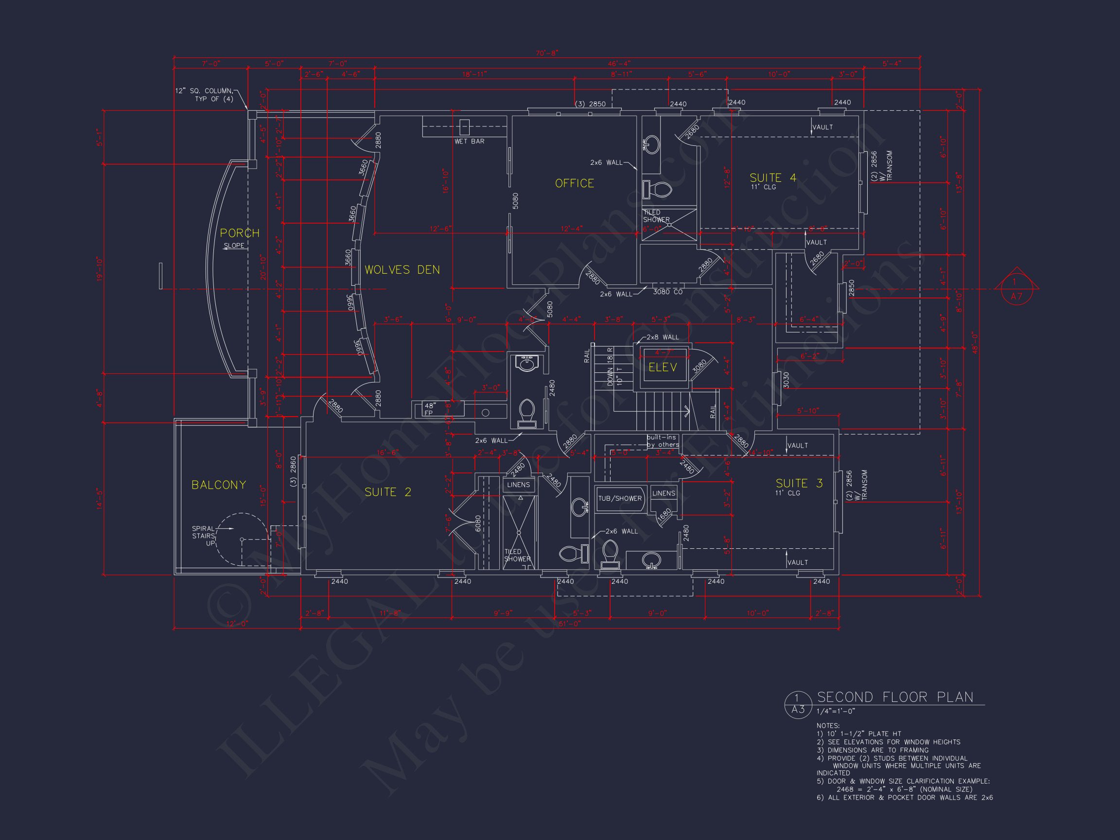 house Floor Plan with CAD Blueprints & Coastal Architecture Designs
