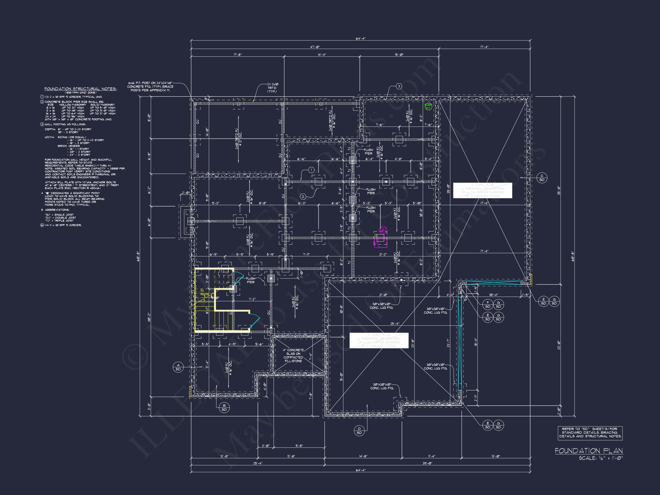 house Plan: 2-Story Craftsman Floor Plan with 4 Bedrooms and CAD Designs