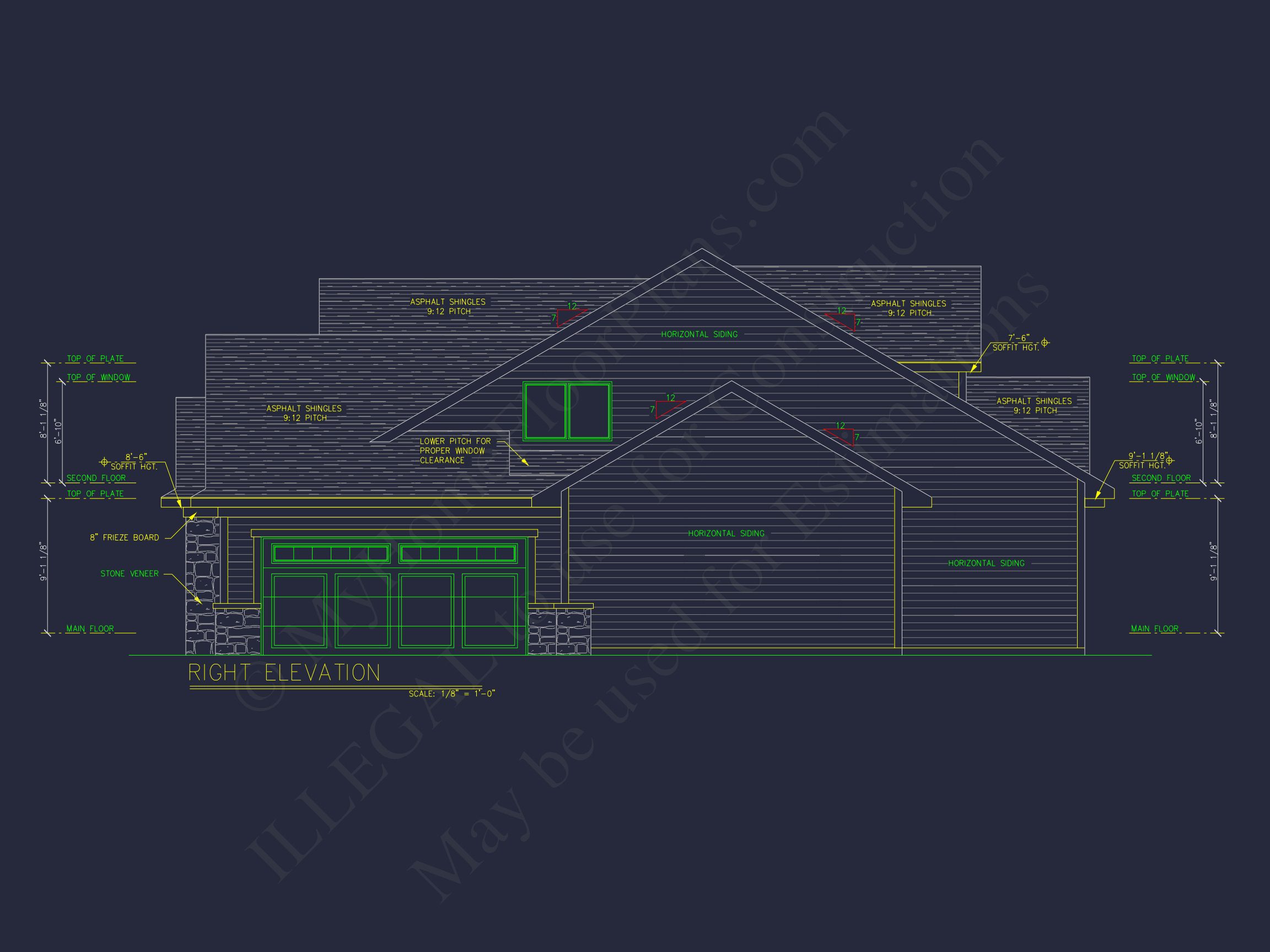 house Plan: 2-Story Craftsman Floor Plan with 4 Bedrooms and CAD Designs