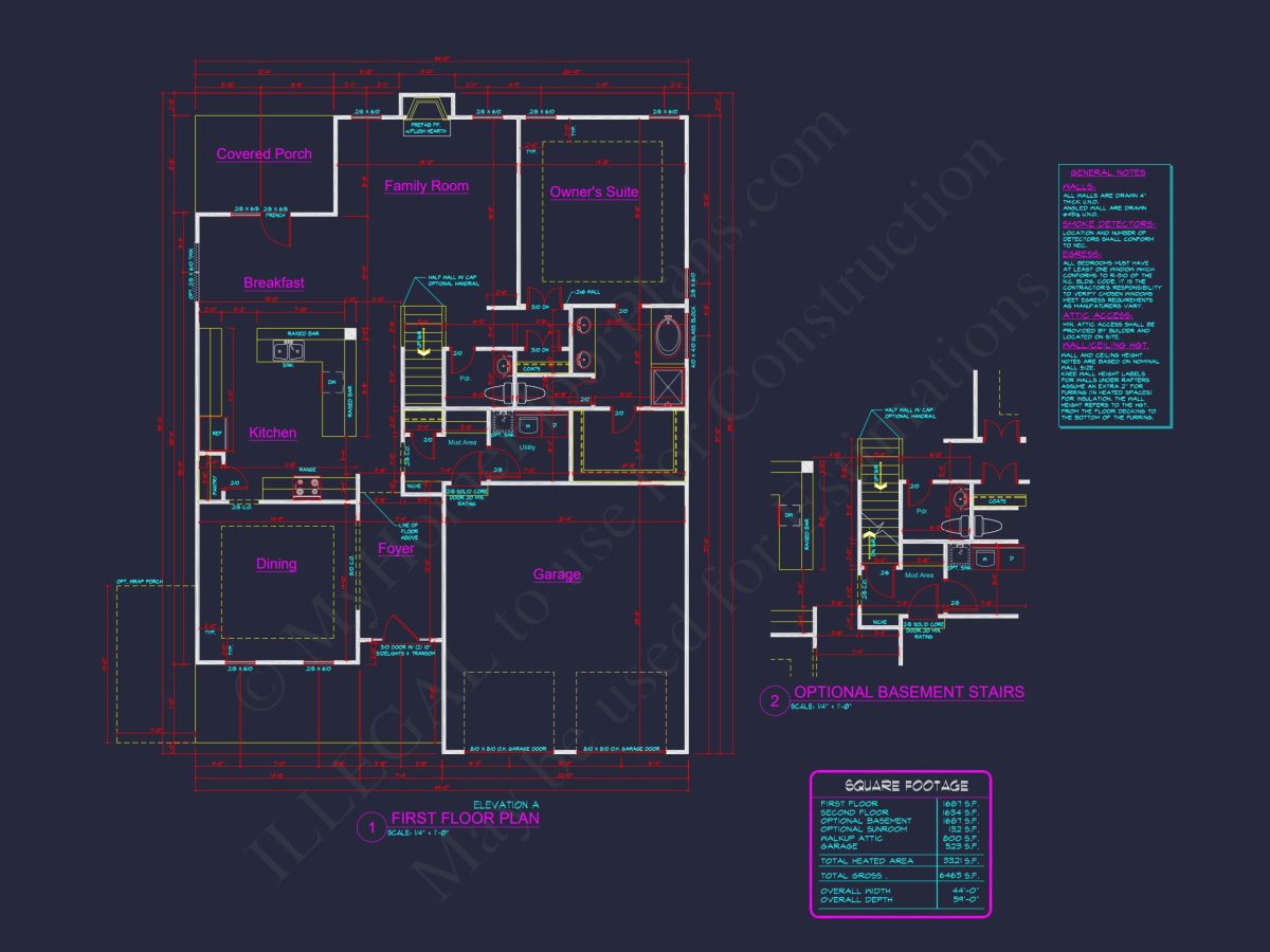 house Plan Blueprint: Large Architecture Designs w/ CAD