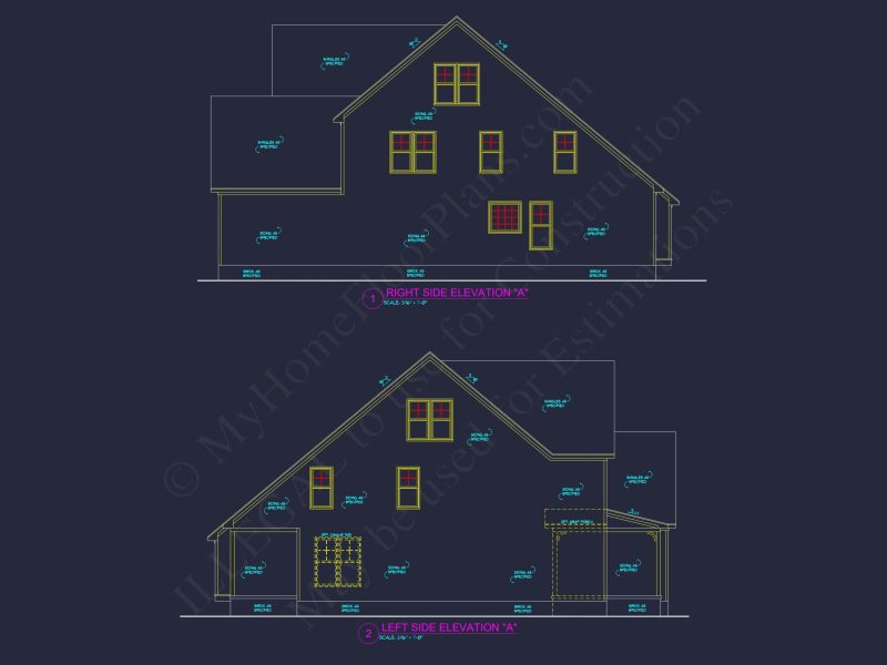 house Plan Blueprint: Large Architecture Designs w/ CAD