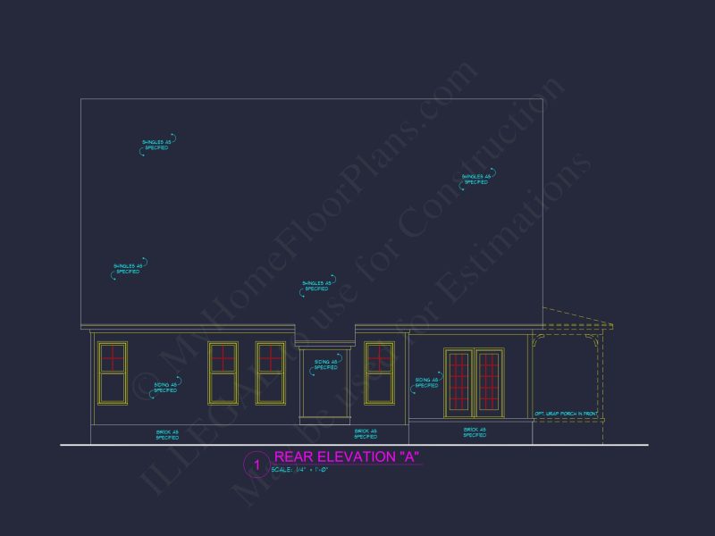 house Plan Blueprint: Large Architecture Designs w/ CAD