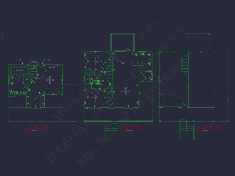 house Plan Blueprint with CAD Designs for Coastal Living