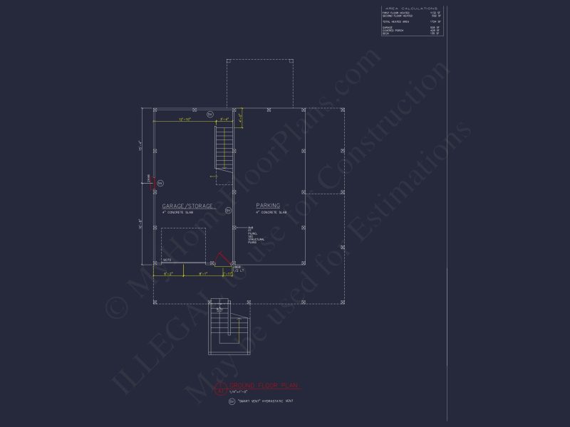 house Plan Blueprint with CAD Designs for Coastal Living