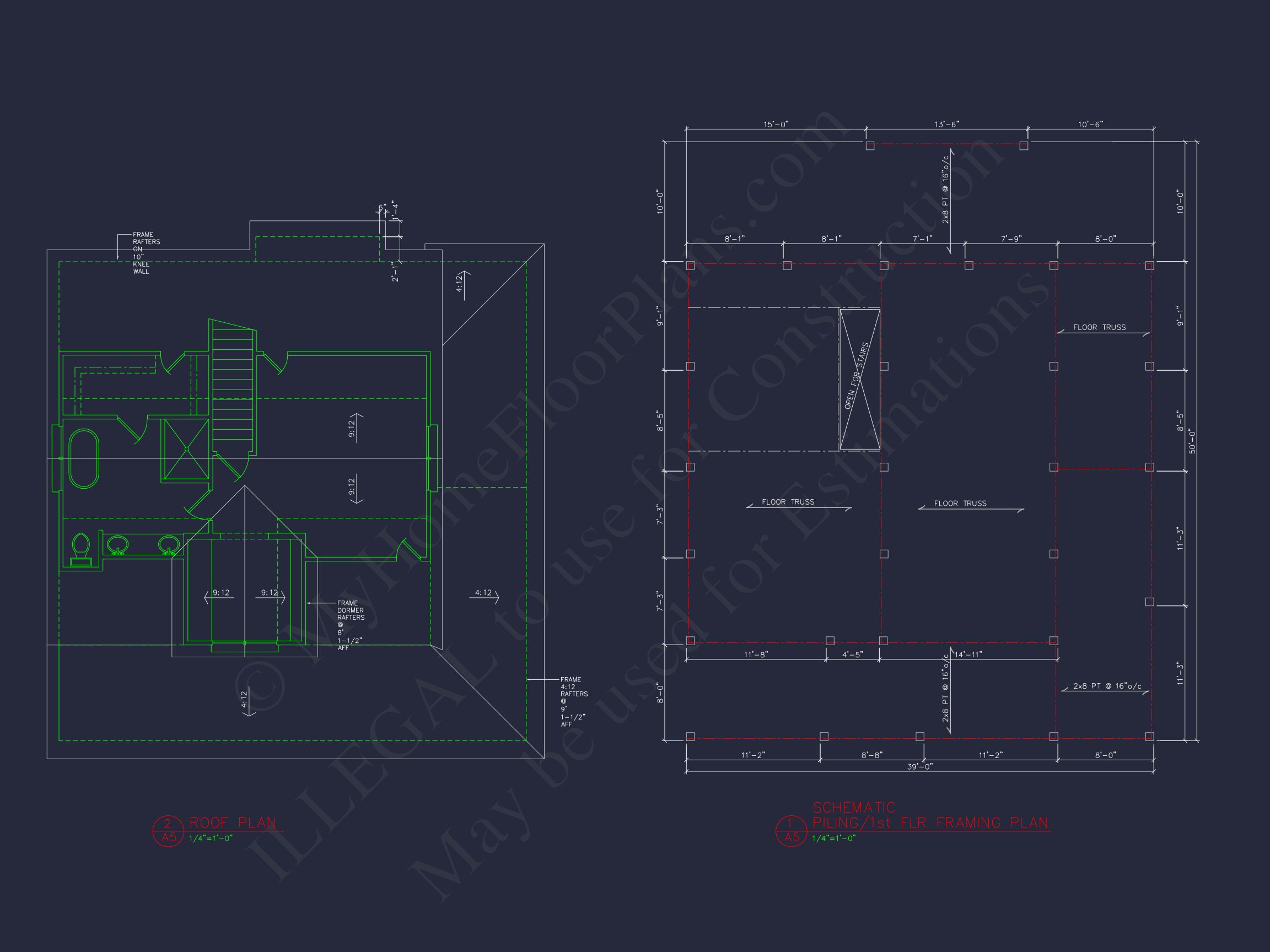 house Plan Blueprint with CAD Designs for Coastal Living