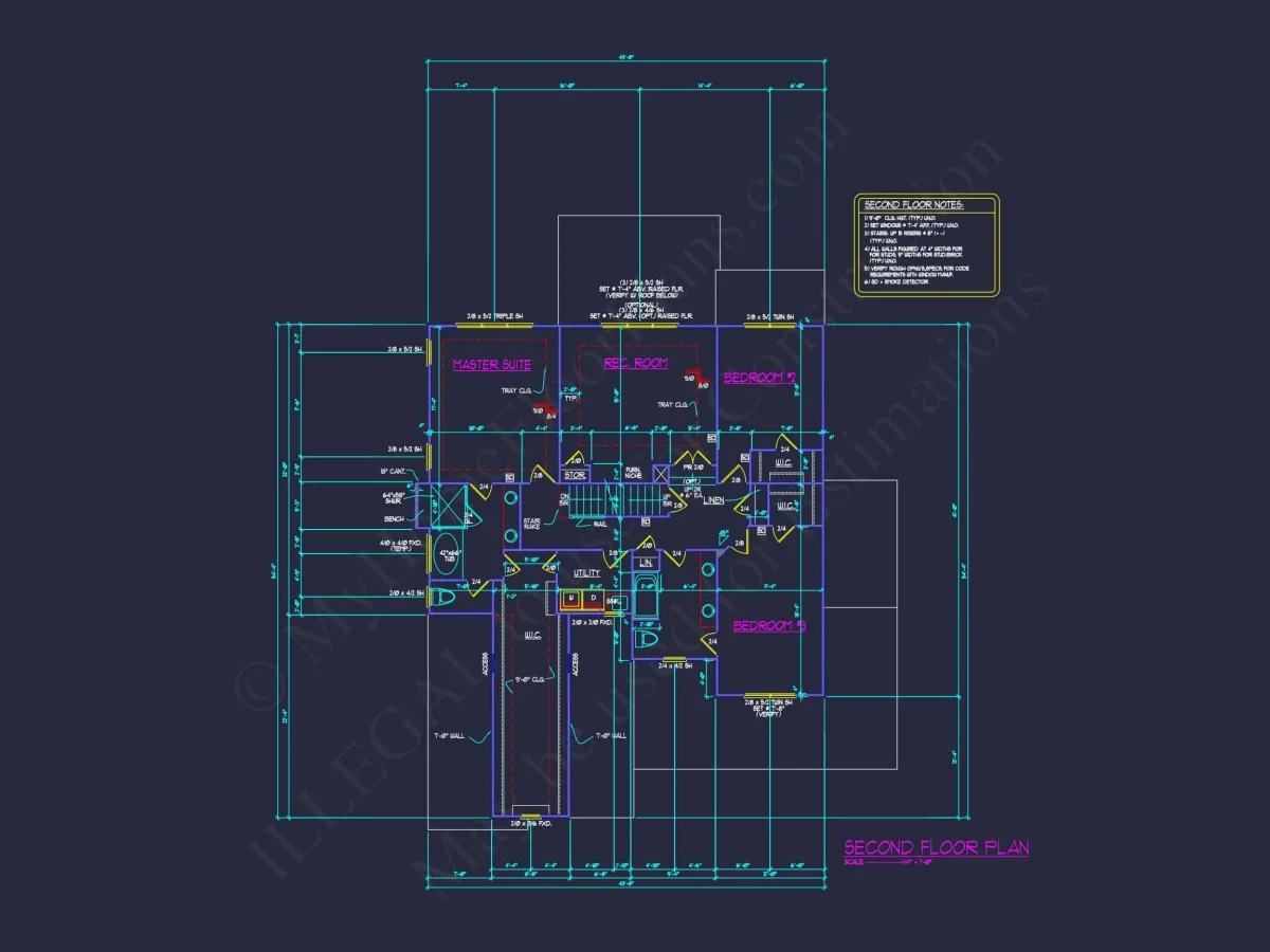 house Plan Blueprint with Spacious Layout, CAD Design & Features