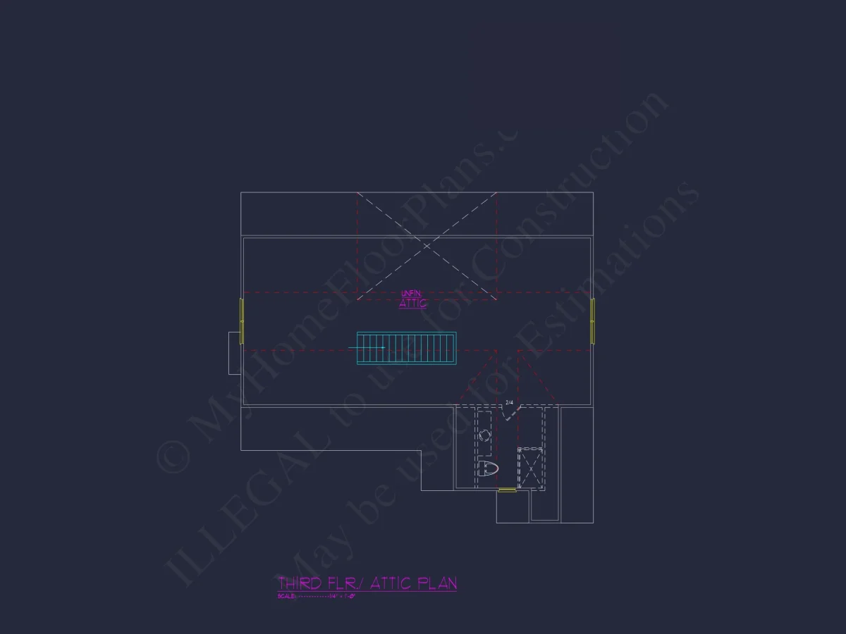 house Plan Blueprint with Spacious Layout, CAD Design & Features