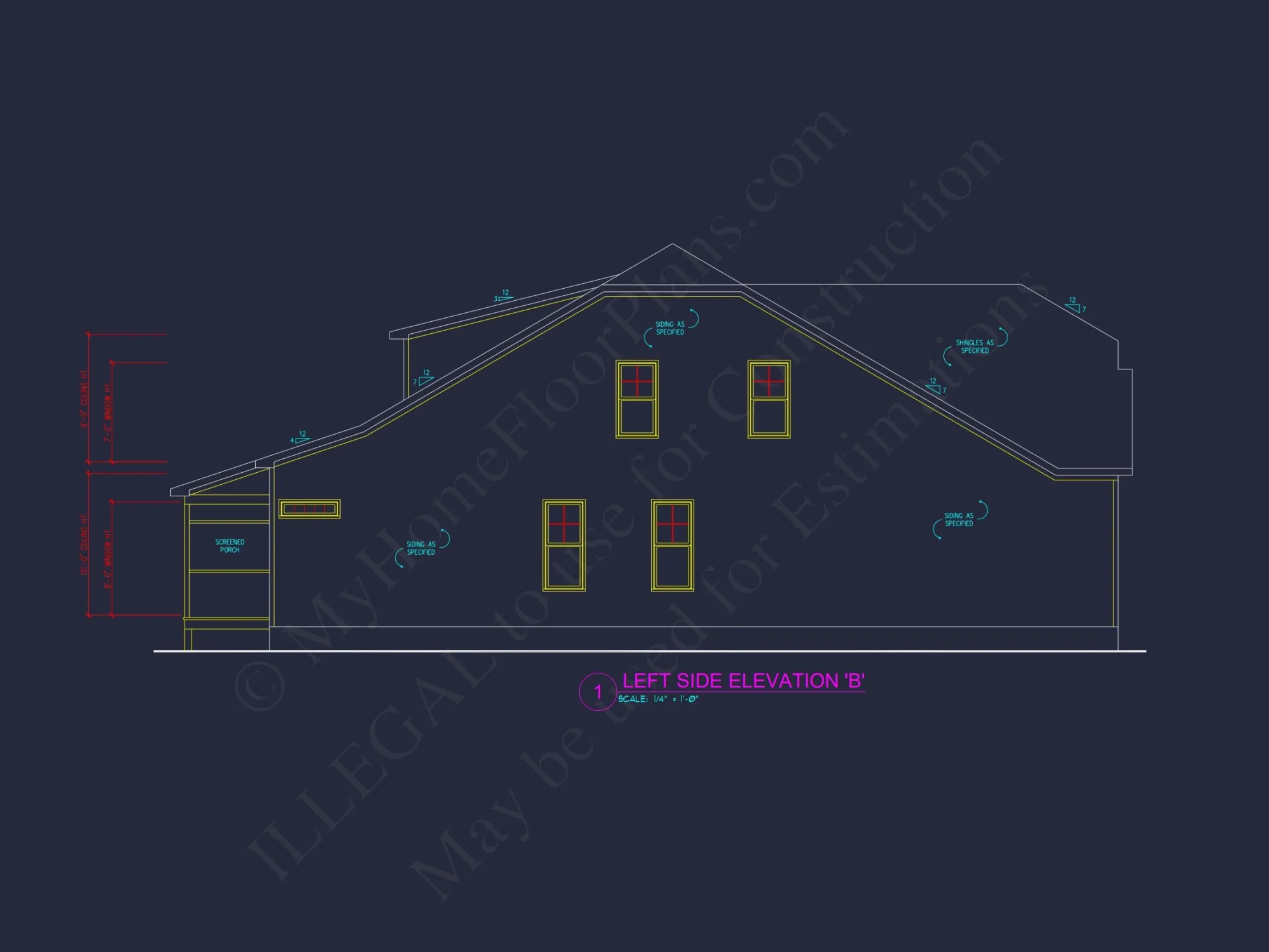 house Plan Design with Floor Plan, CAD Blueprint, and Architecture
