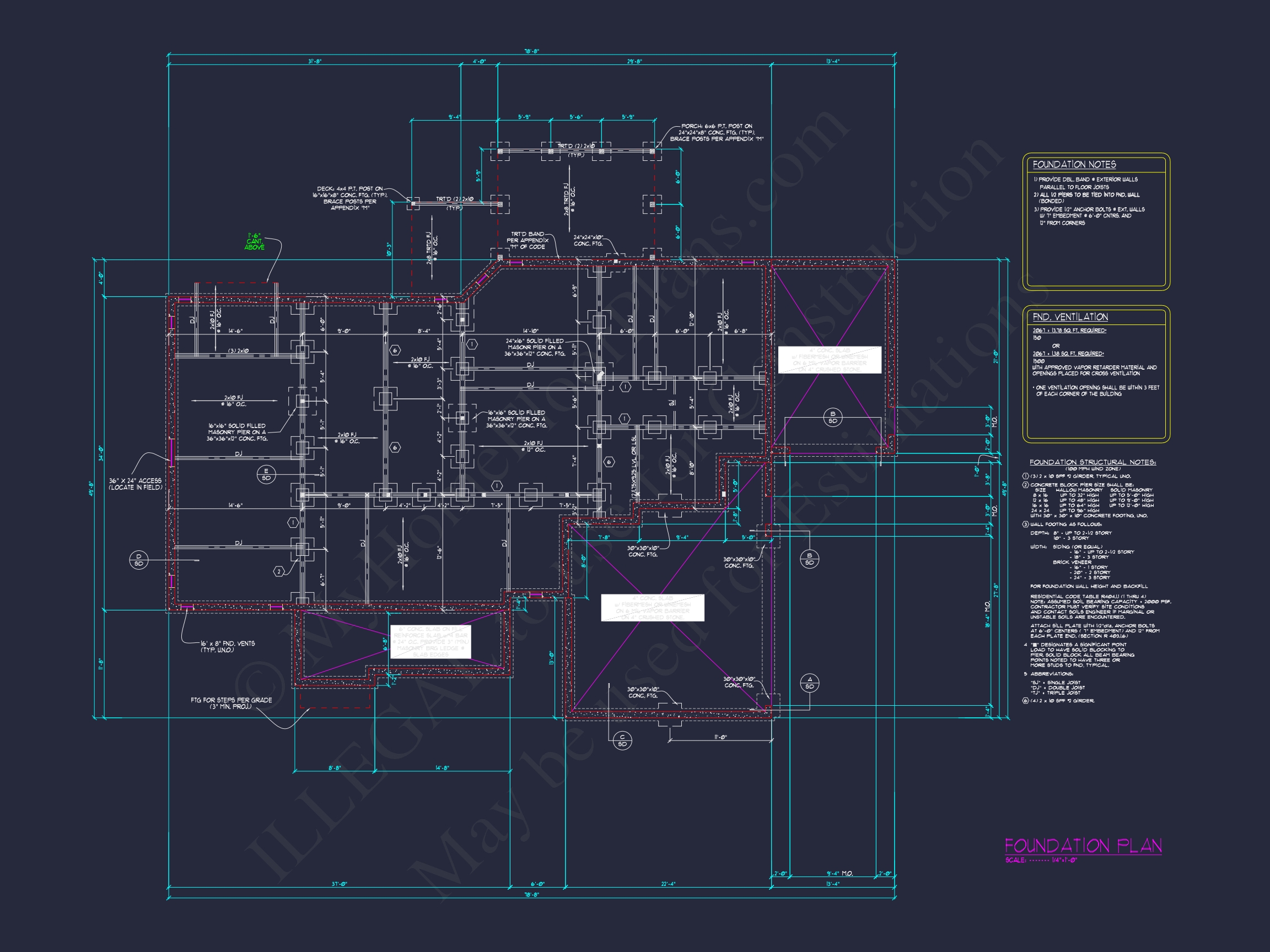 Home Plan Designs: Spacious 2-Story CAD Floor Plan Blueprint