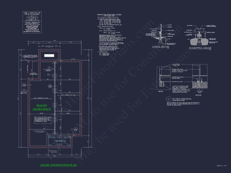 house Plan and Blueprint with First-Floor Designs and CAD Layout