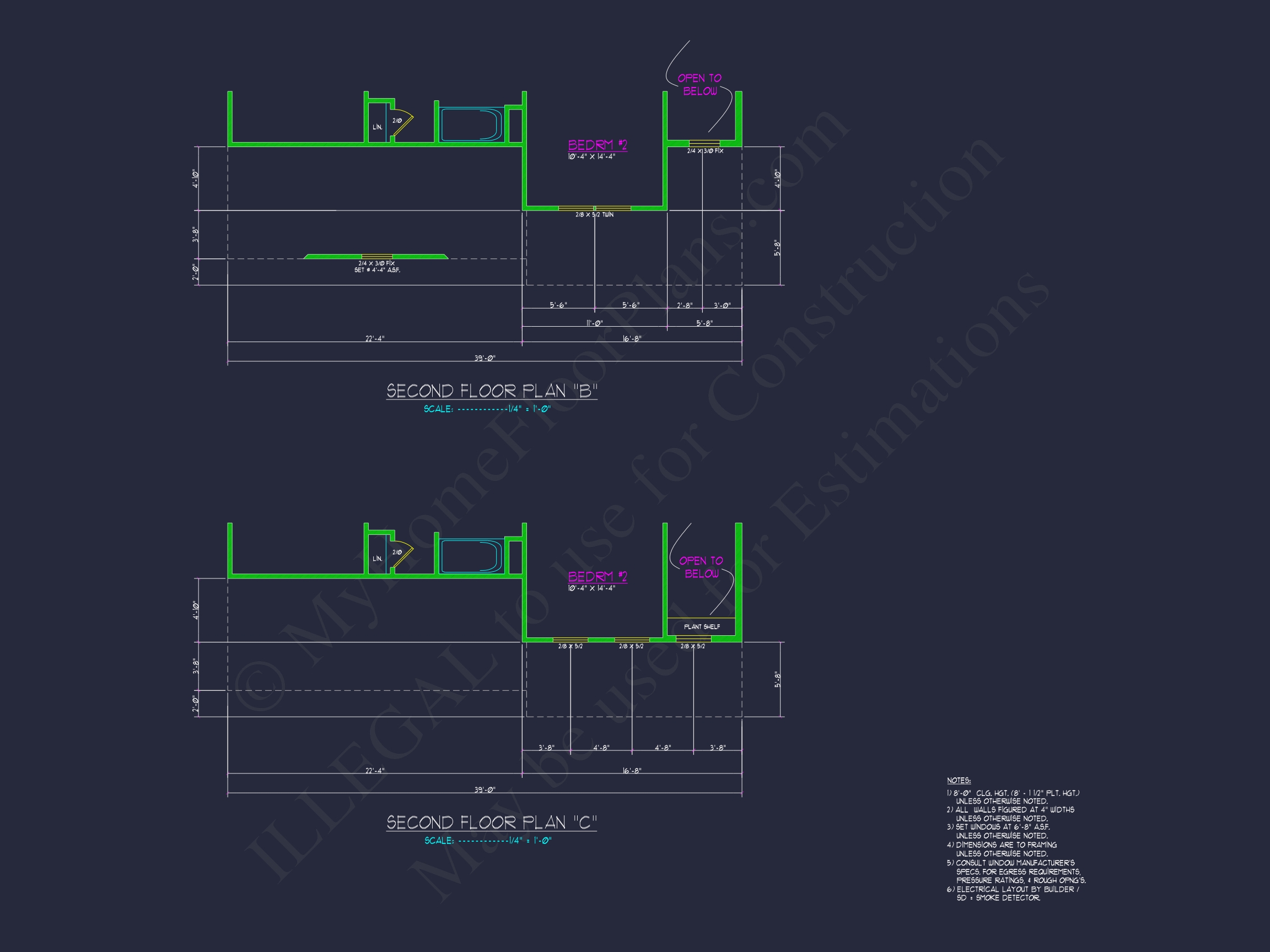 Home Plan with 4 Beds,2 Story,2 Garage & Advanced Designs