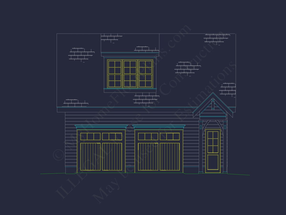 house Plan with CAD Designs: 2-Story Floor Plan and Blueprint