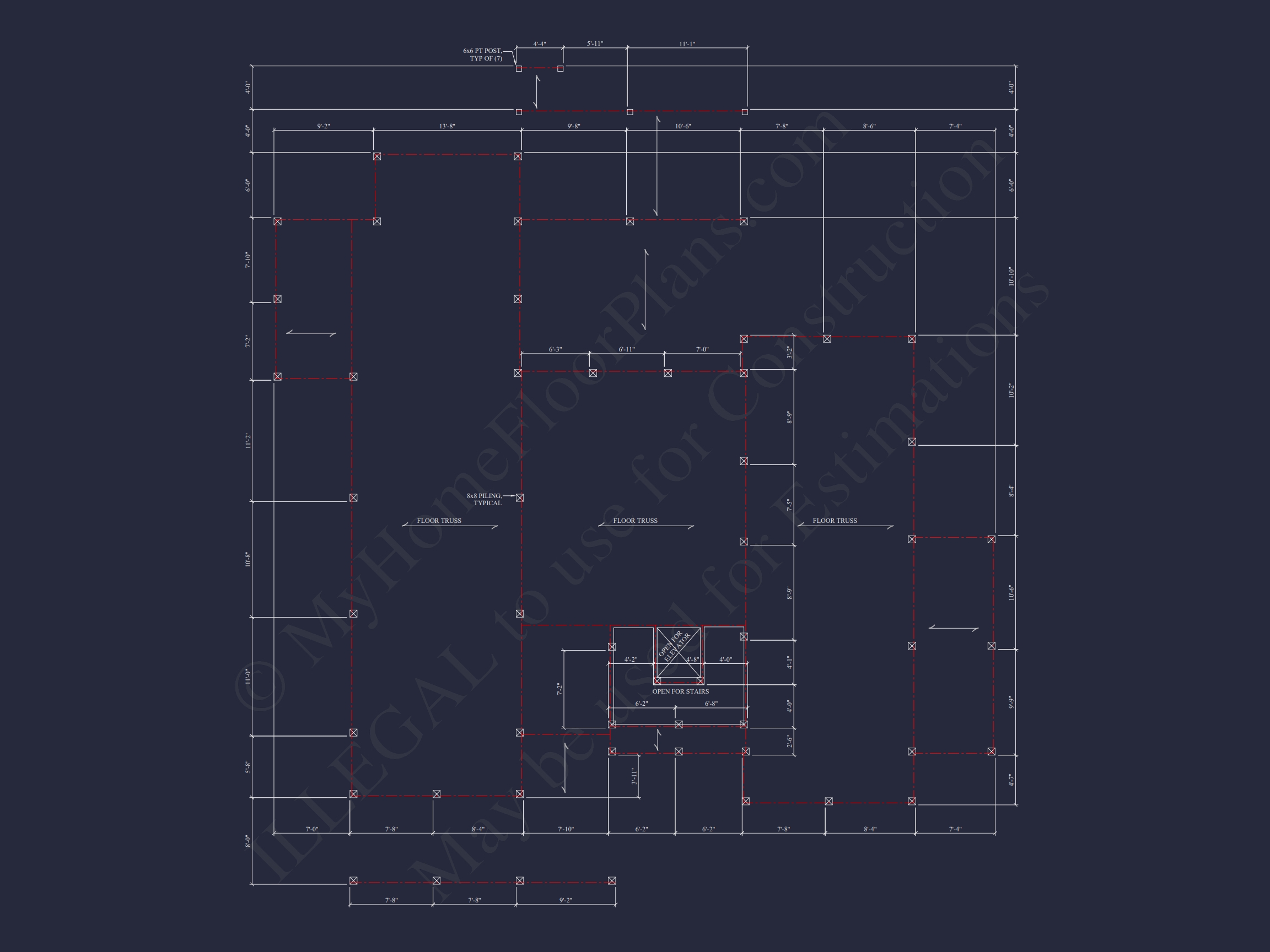 Home Plan with Complete Floor Blueprint Designs