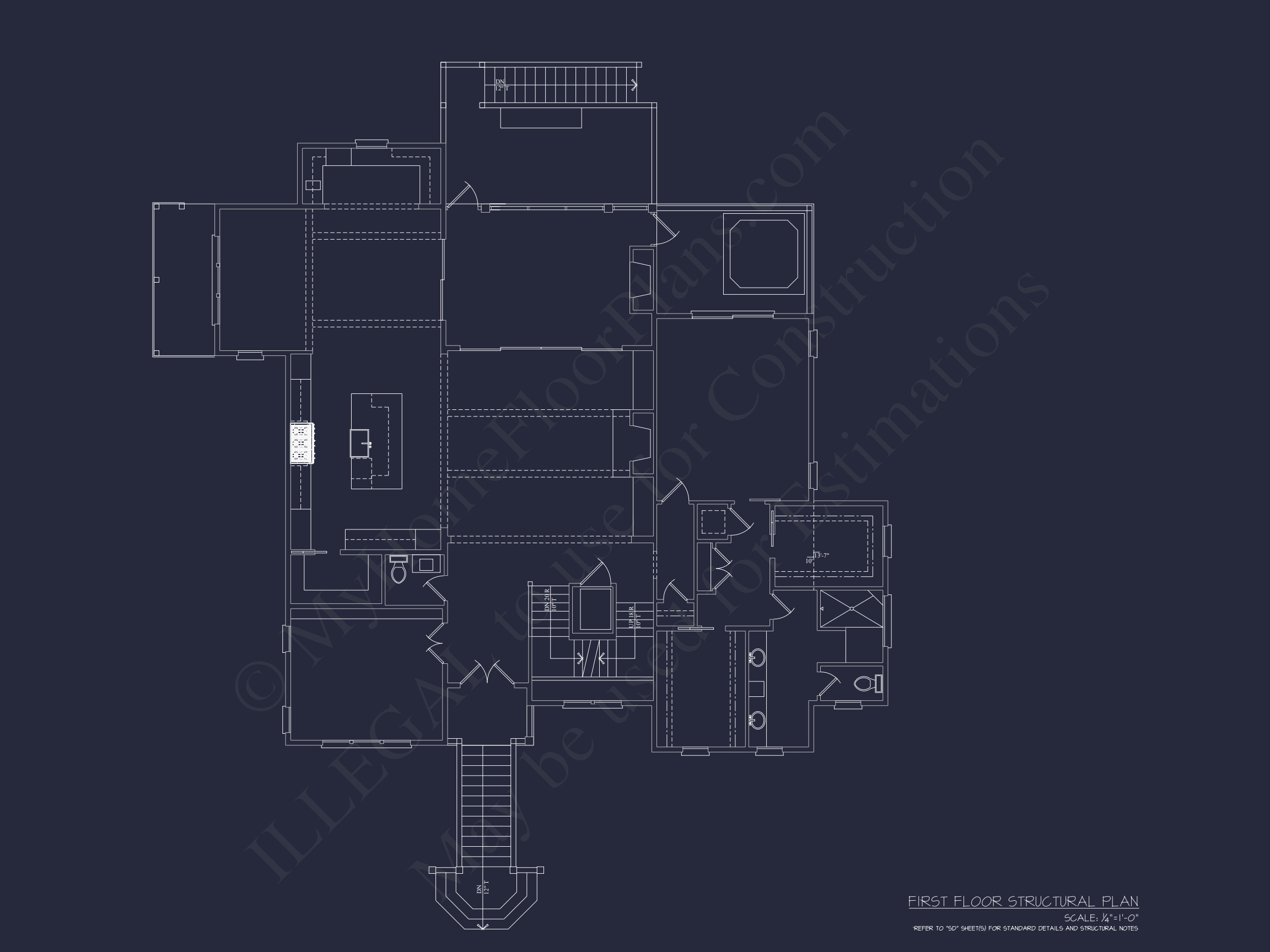 Home Plan with Complete Floor Blueprint Designs