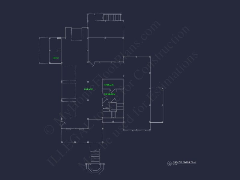 house Plan with Complete Floor Blueprint Designs
