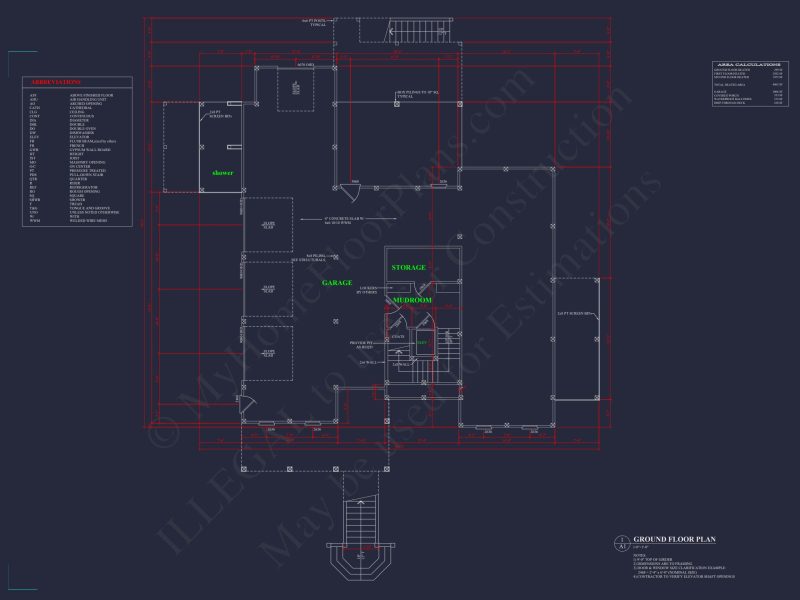 house Plan with Complete Floor Blueprint Designs