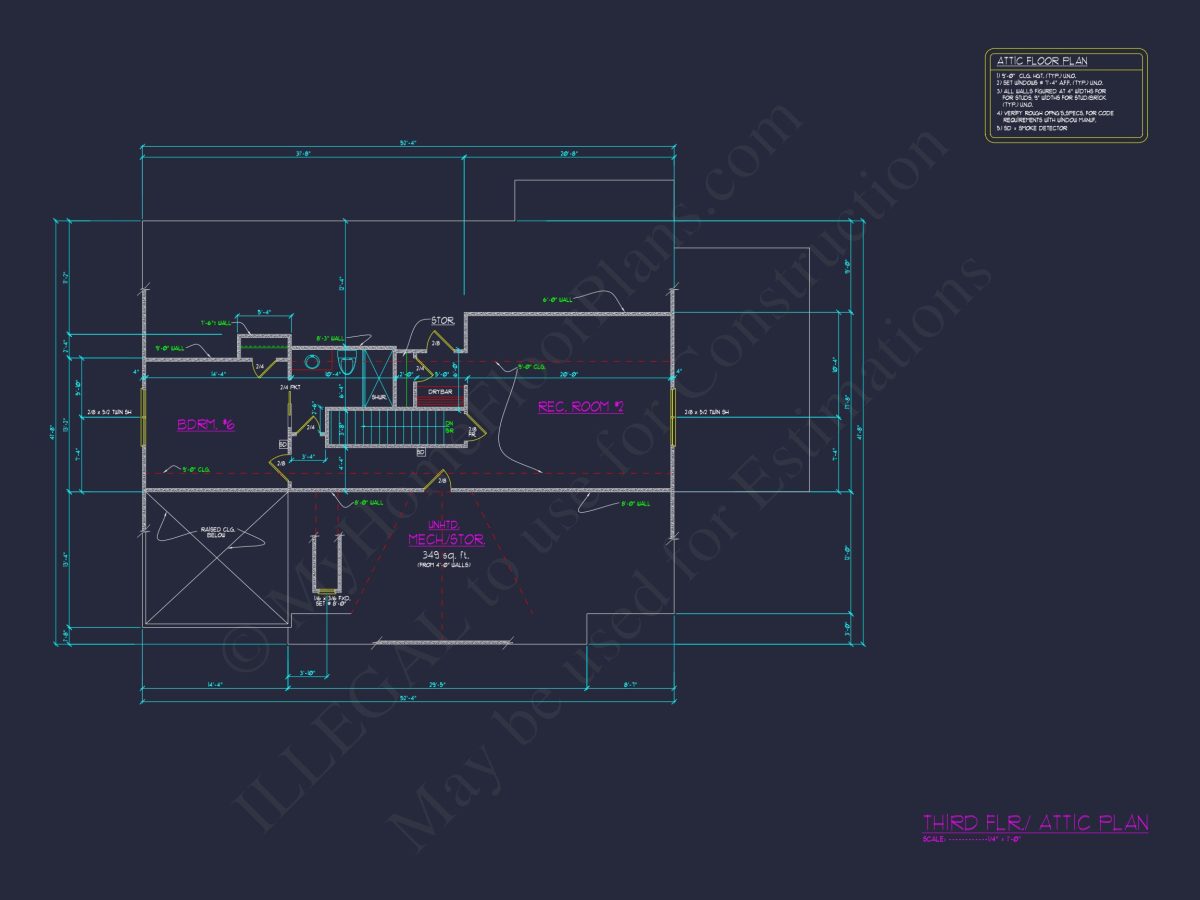 Impressive Modern Suburban house Floor Plan with CAD Design