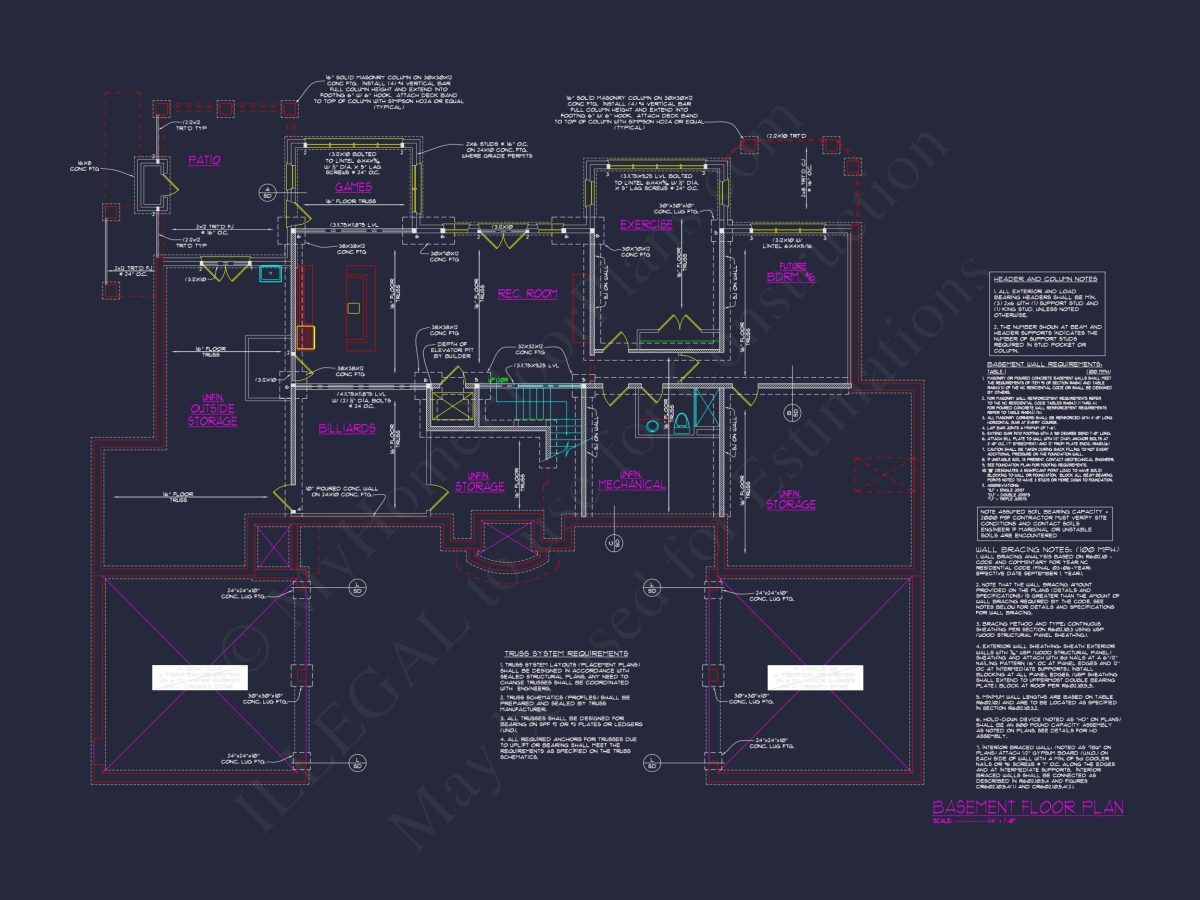 Luxe house Floor Plan with Architectural Designs and CAD Blueprint