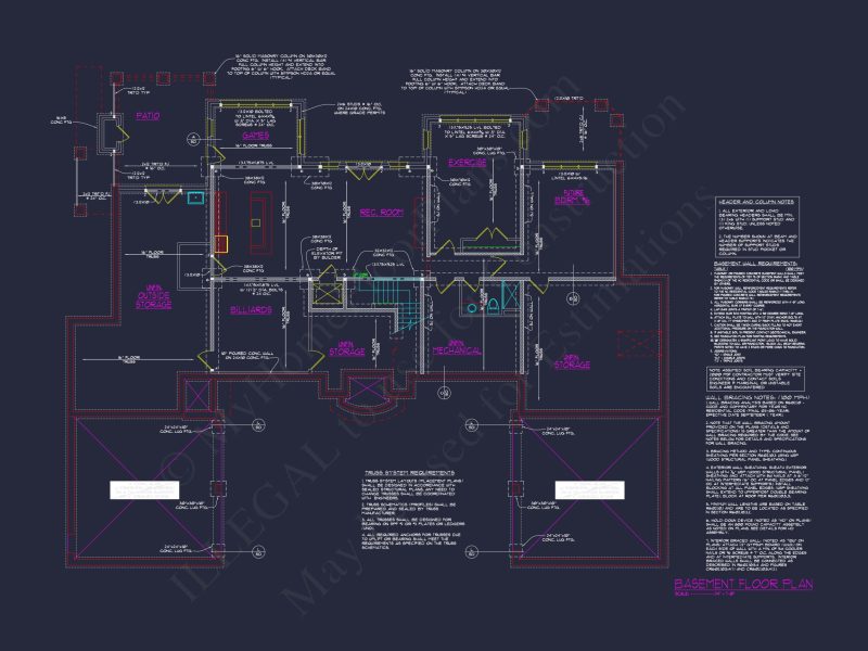 Luxe house Floor Plan with Architectural Designs and CAD Blueprint
