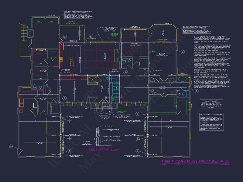 Luxe house Floor Plan with Architectural Designs and CAD Blueprint