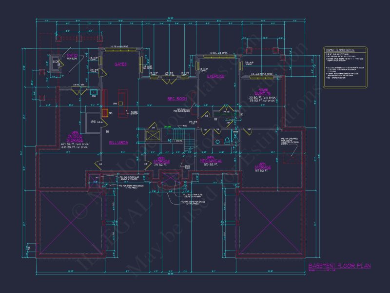 Luxe house Floor Plan with Architectural Designs and CAD Blueprint