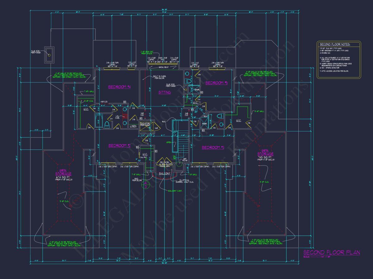 Luxe house Floor Plan with Architectural Designs and CAD Blueprint