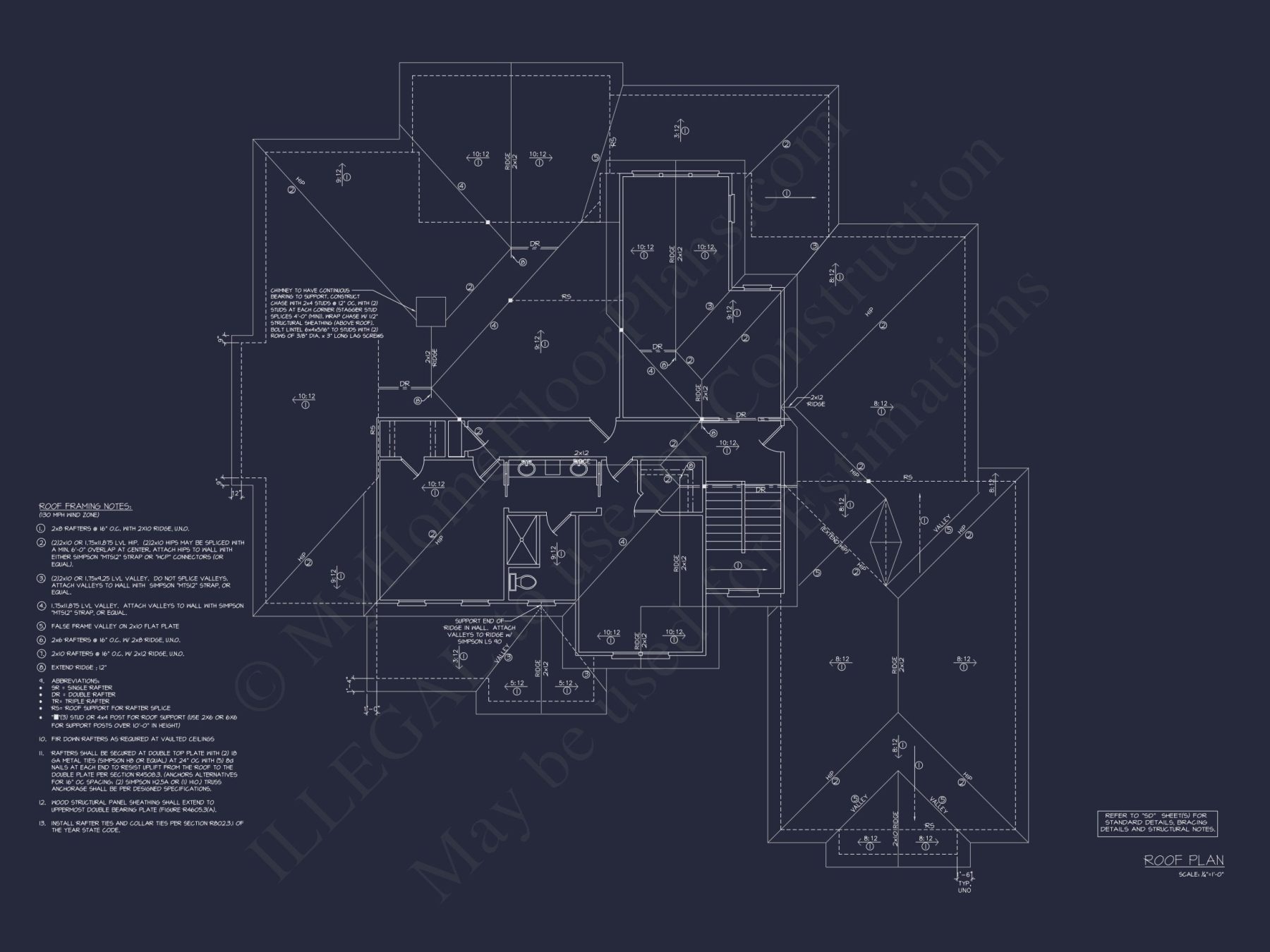 Luxurious 2-Story house Plan and Blueprint for Modern Designs
