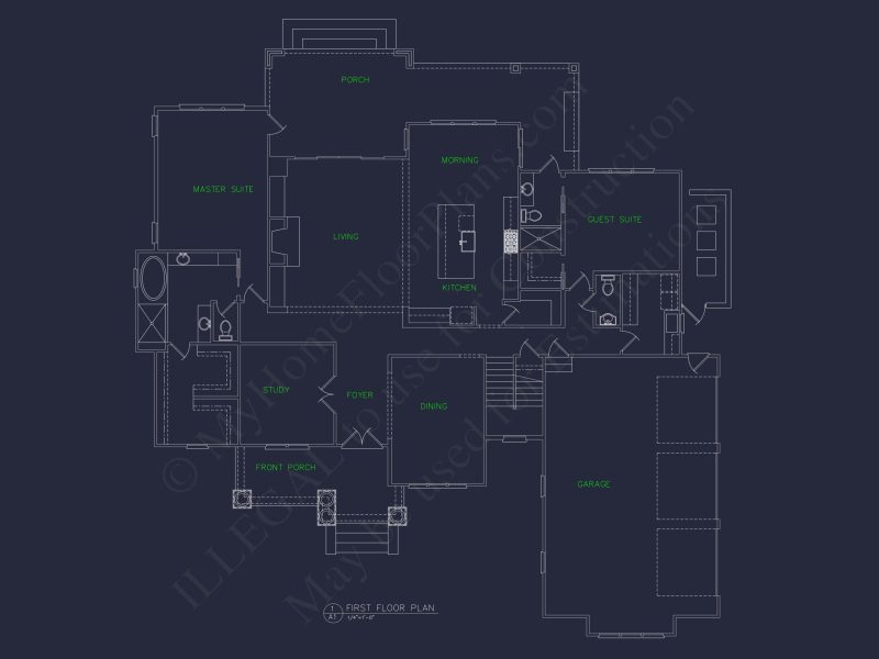 Luxurious 2-Story house Plan and Blueprint for Modern Designs