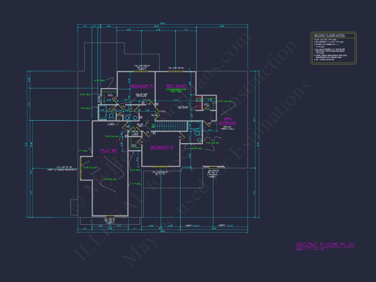 Luxurious 2-Story house Plan with Blueprints and CAD Designs