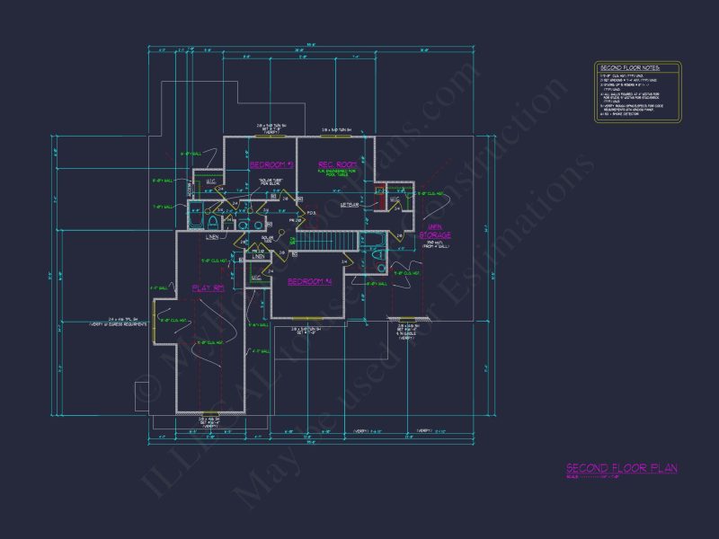 Luxurious 2-Story house Plan with Blueprints and CAD Designs