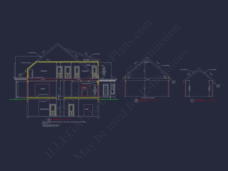 Luxurious 2-Story house Plan with French Country Design