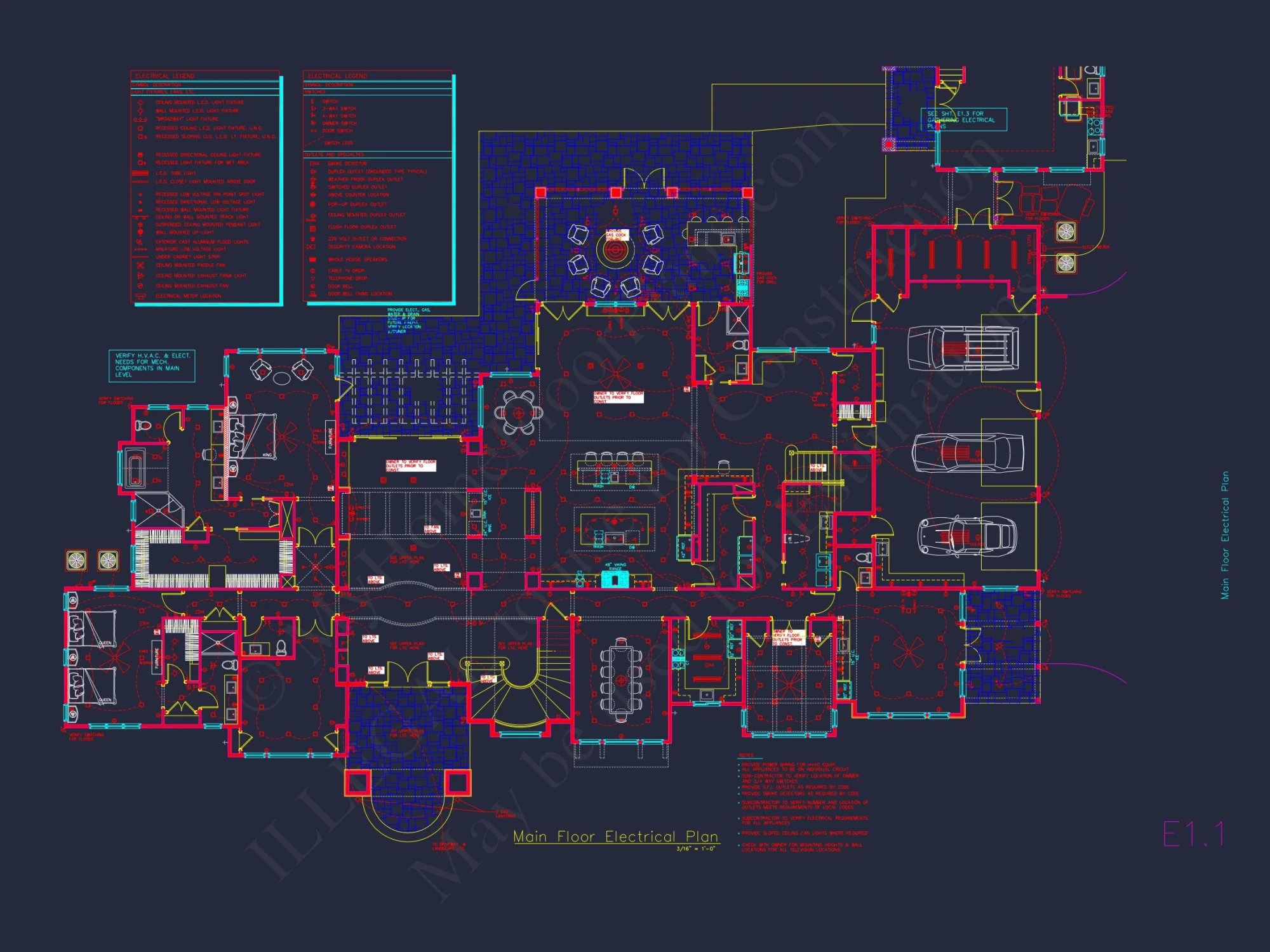 Luxurious house Design Blueprint with CAD Architecture Plans
