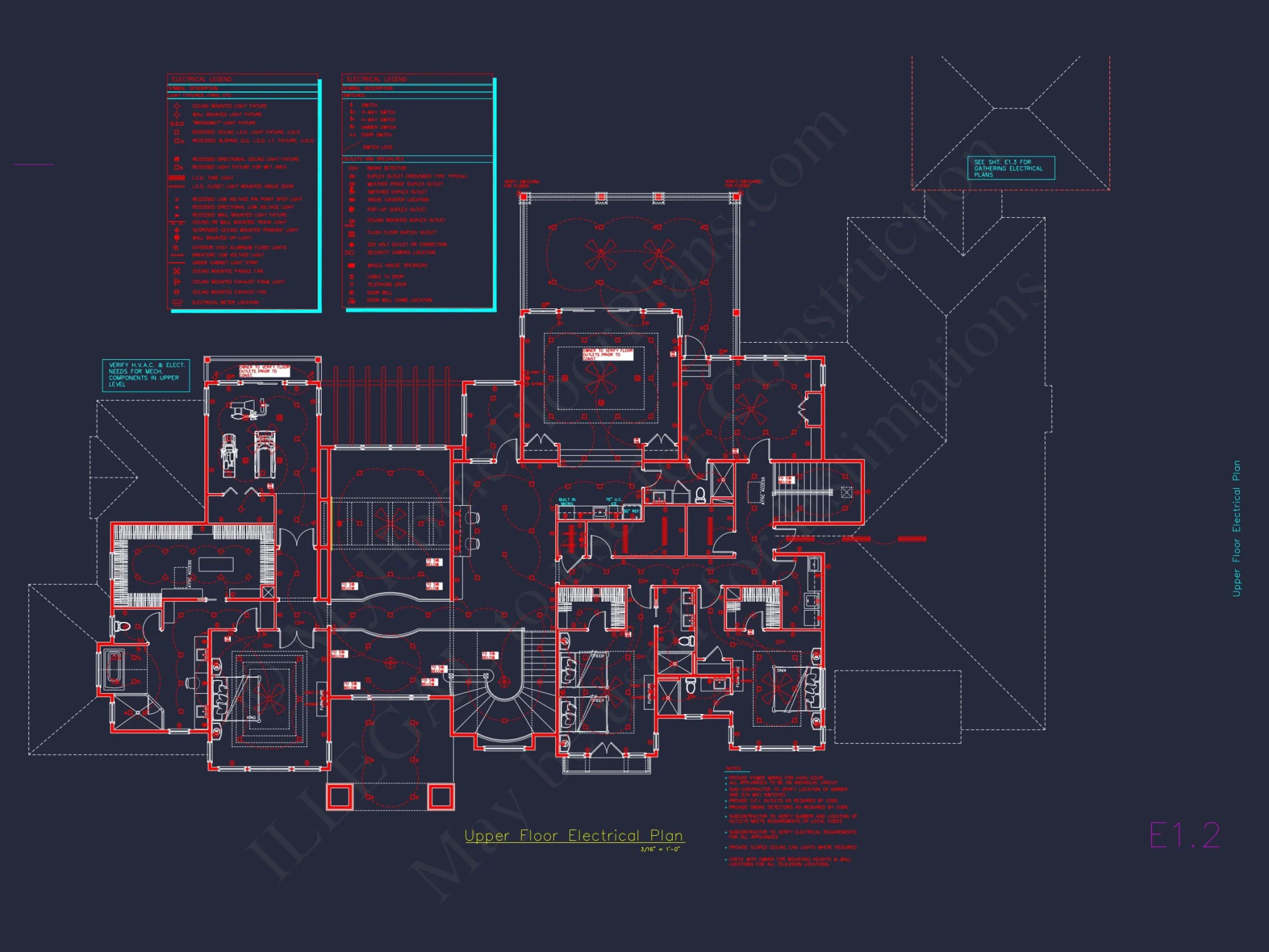 Luxurious house Design Blueprint with CAD Architecture Plans