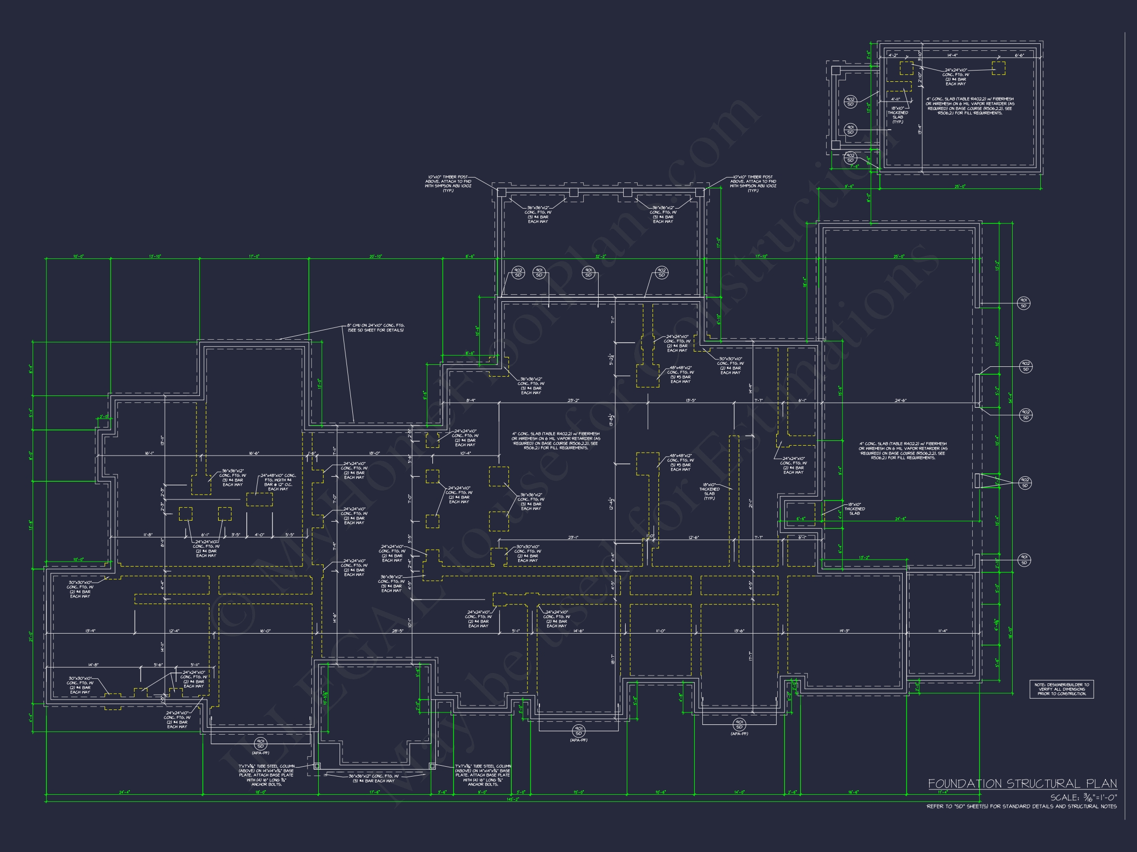 Luxurious Home Design Blueprint with CAD Architecture Plans