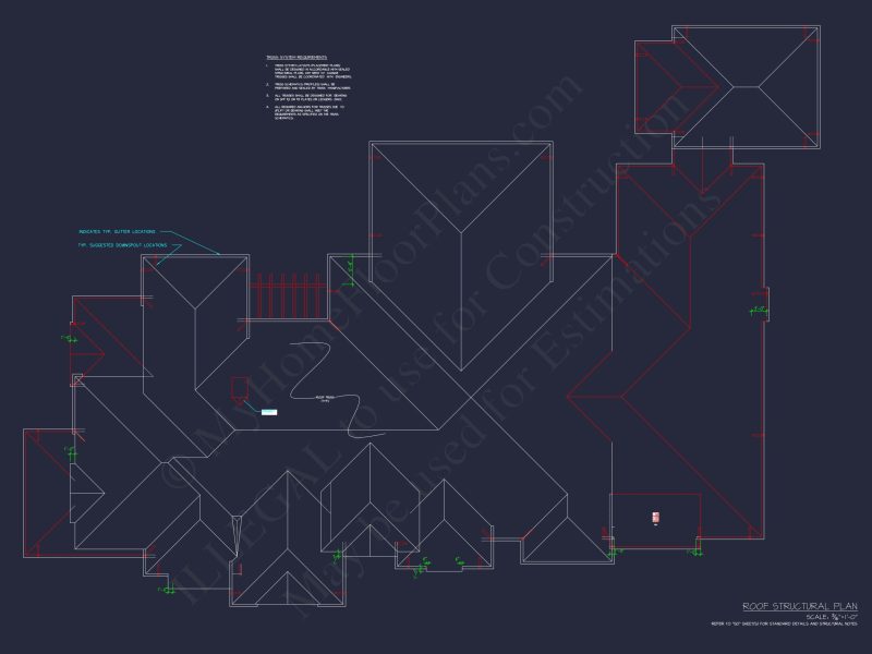 Luxurious house Design Blueprint with CAD Architecture Plans