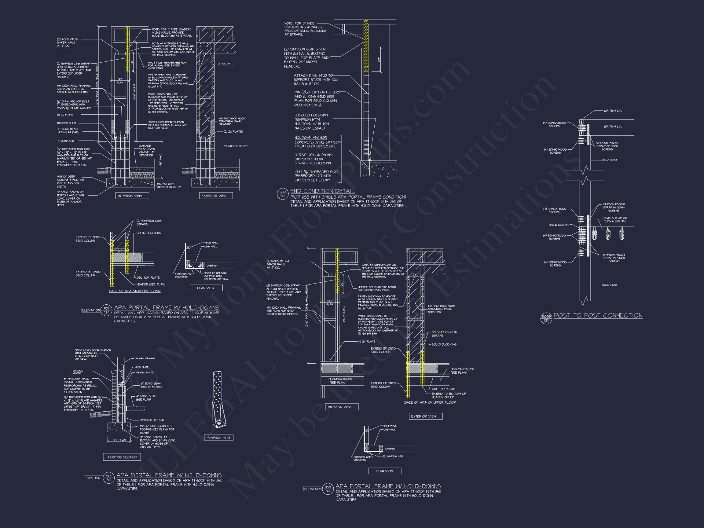 Luxurious Home Design Blueprint with CAD Architecture Plans