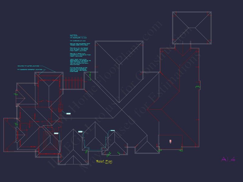 Luxurious house Design Blueprint with CAD Architecture Plans