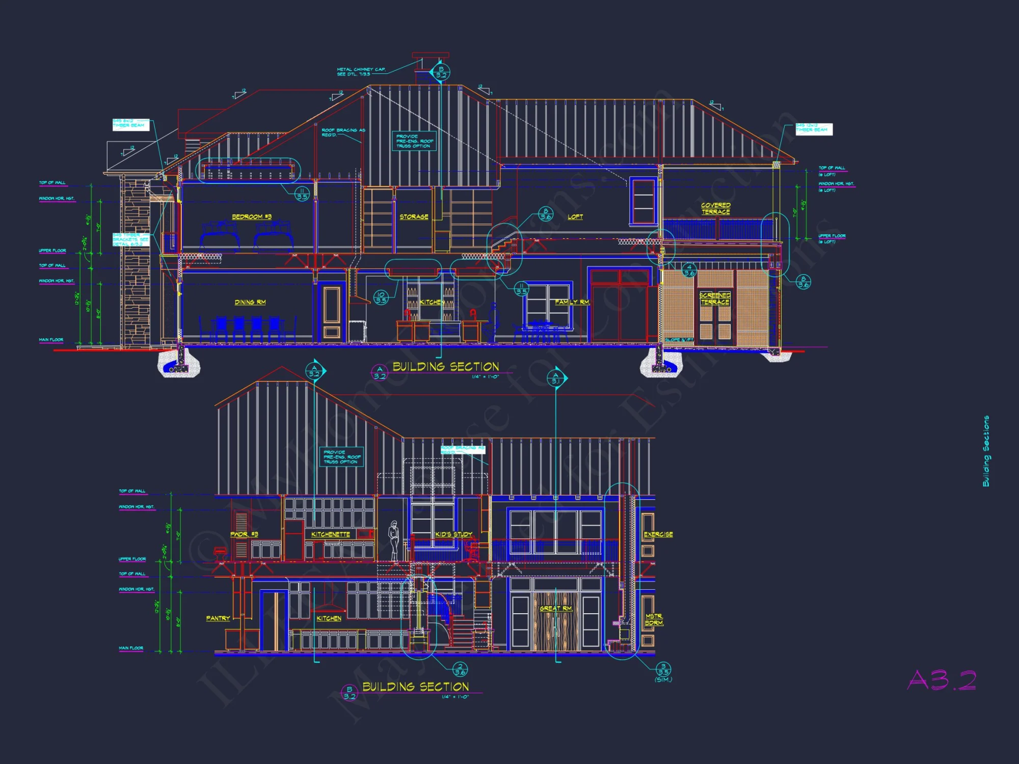 Luxurious house Design Blueprint with CAD Architecture Plans