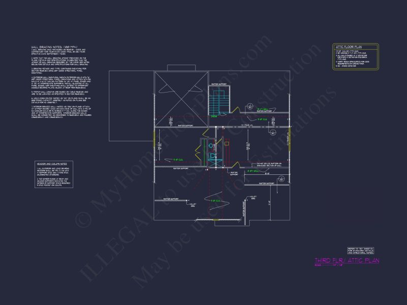 Luxurious house Floor Plan with Detailed CAD Designs & Blueprint