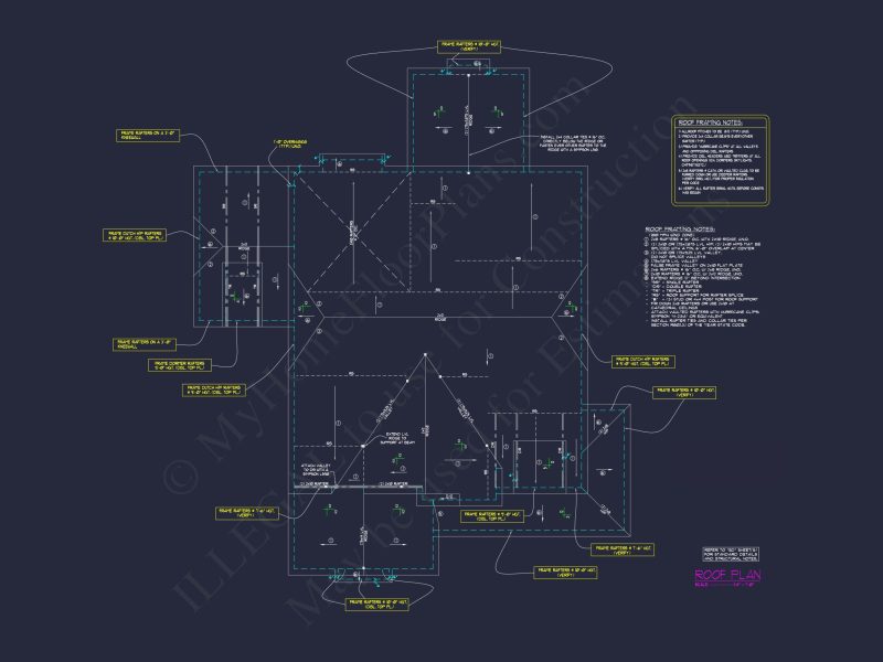 Luxurious house Floor Plan with Detailed CAD Designs & Blueprint