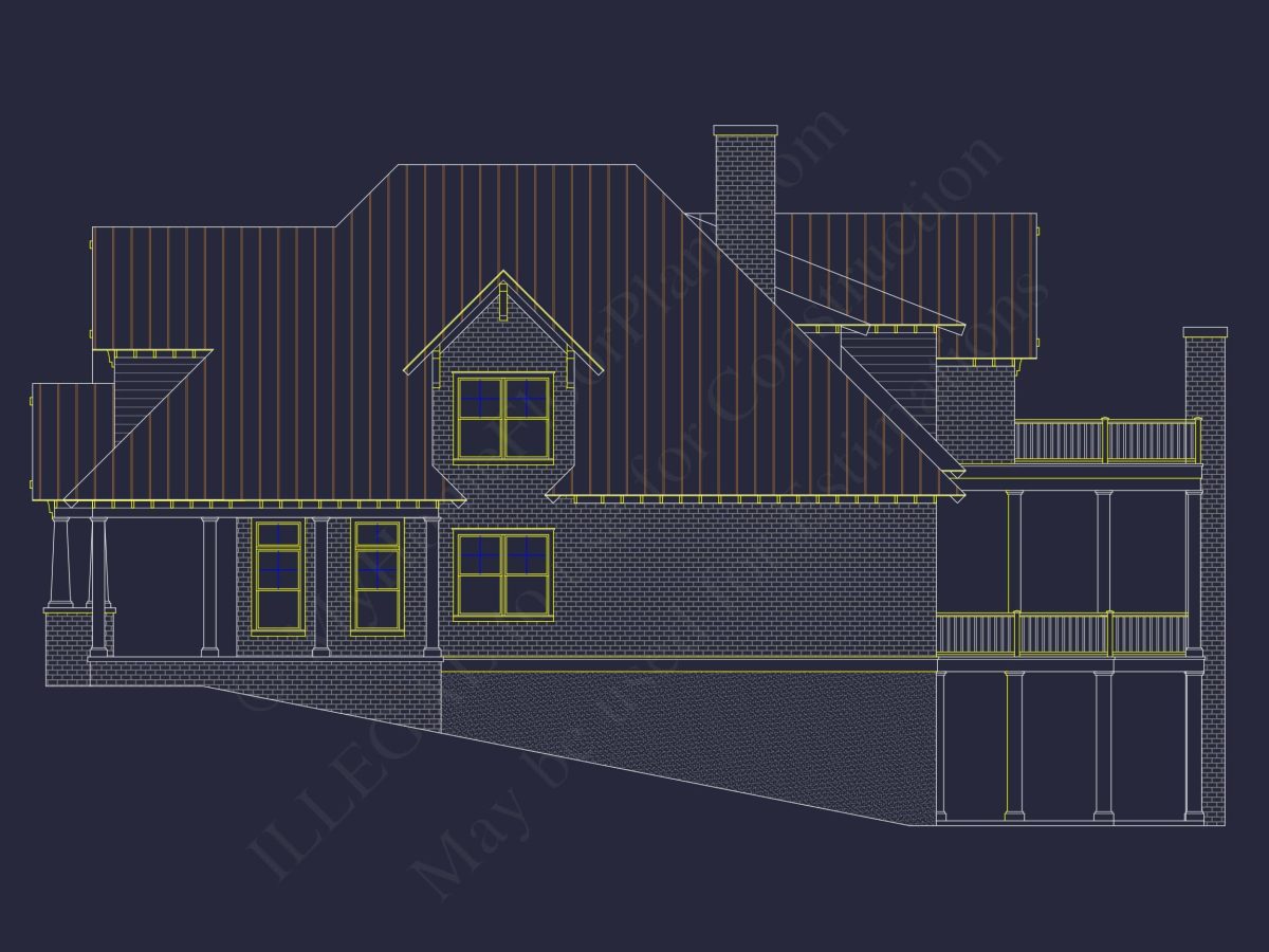 Luxurious house Plan with 5 Bedrooms, CAD Designs, and Modern Features